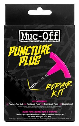 Herramienta de kit de reparación Tubeless Plug de punción Muc-Off + 10 enchufes