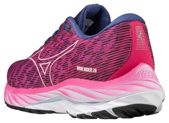 Chaussures de Running Femme Mizuno Wave Rider 26 Rose