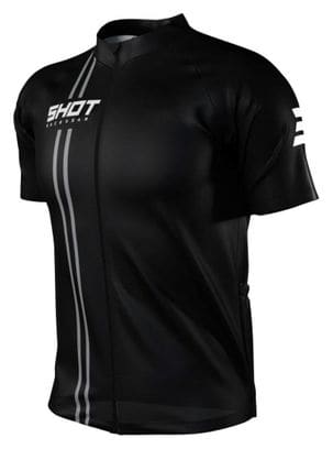 Maillot Manches Courtes Shot Unlimited Zip Noir