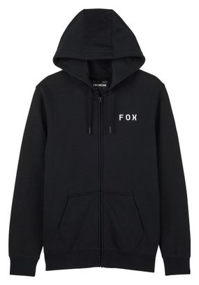 Fox Flora zipped hoodie Black
