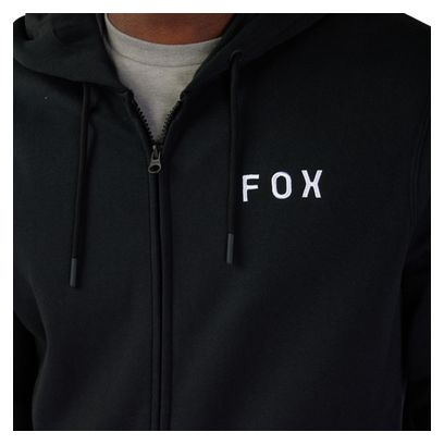Fox Flora Hoodie mit Reißverschluss Schwarz