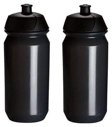 2x Bidons 500 ml - Noir transparent