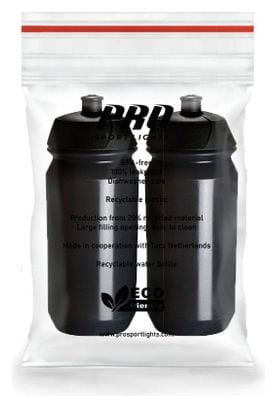 2x Bidons 500 ml - Noir transparent