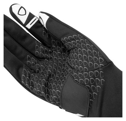 Guantes de invierno Spatz Thrmoz Deep con revestimiento cortaviento desplegable Negro