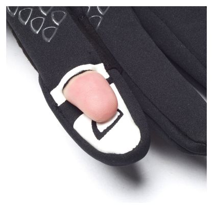 Guantes de invierno Spatz Thrmoz Deep con revestimiento cortaviento desplegable Negro