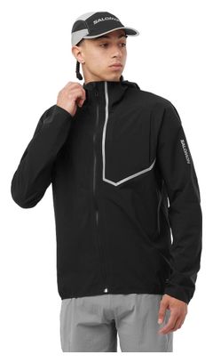 Chaqueta impermeable Salomon Bonatti Trail Negra Hombre