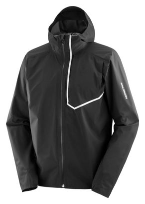 Chaqueta impermeable Salomon Bonatti Trail Negra Hombre