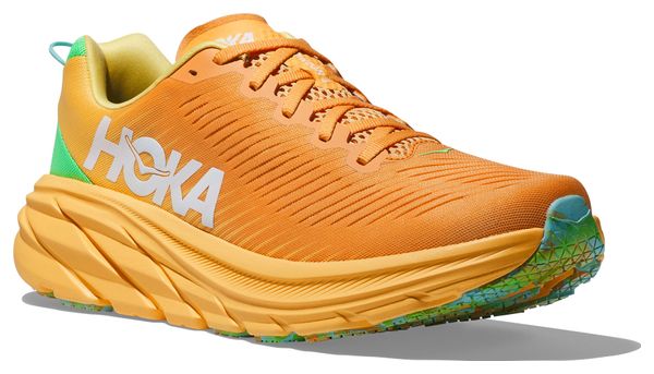Chaussures Running Hoka Rincon 3 Orange Vert Homme