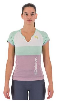 T-Shirt Donna Karpos Loma W - Jersey In Nylon, Girocollo, Manica Corta, Leggera, Colore Bianco - Foto 2
