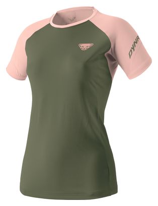 Maillot manches courtes Dynafit Alpine Pro Khaki Rose Femme