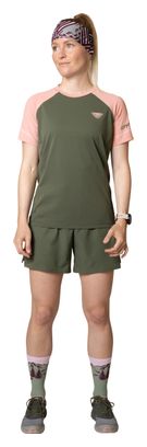 Maillot manches courtes Dynafit Alpine Pro Khaki Rose Femme