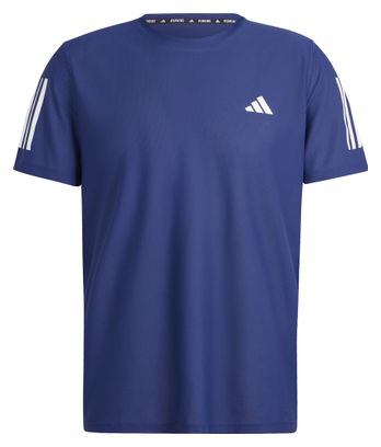 Maillot manches courtes adidas Own The Run Bleu Homme