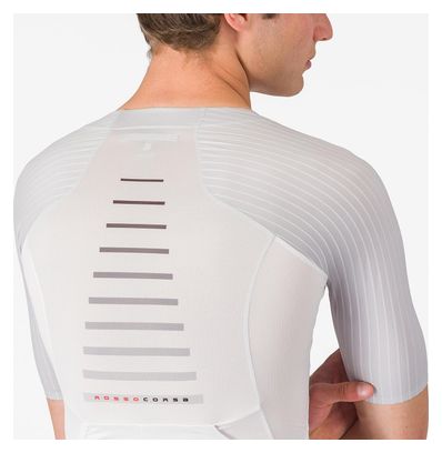 Castelli Free Speed 3 Race Top Kurzarm Trikot Herren Weiß Grau