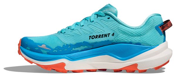 Hoka Torrent 4 Scarpe da trail da donna blu/arancio