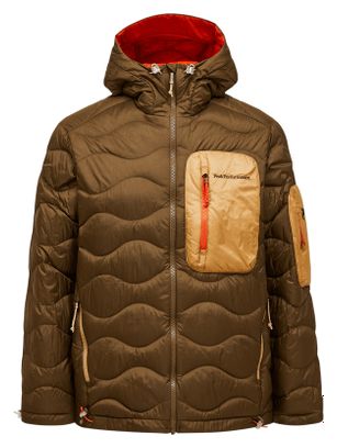 Peak Performance Helium Utility Down Kapuzenjacke Braun Mann