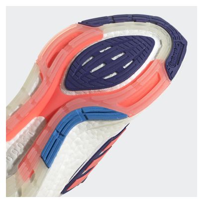 adidas UltraBoost 22 White Blue Women's Running Shoes