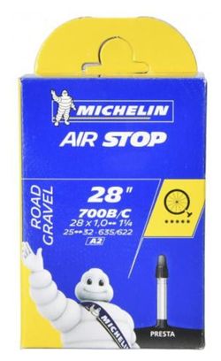 MICHELIN tubo AIRSTOP A2 700x25-32 Presta 40 millimetri