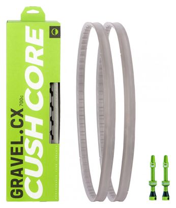 Paar CushCore Gravel / CX Anti-Pinch-Schäume mit schlauchlosen Ventilen