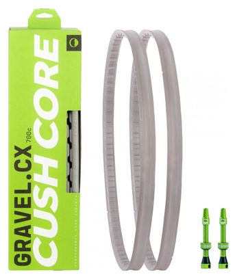 Par de espumas anti-pellizco CushCore Gravel / CX con válvulas sin cámara