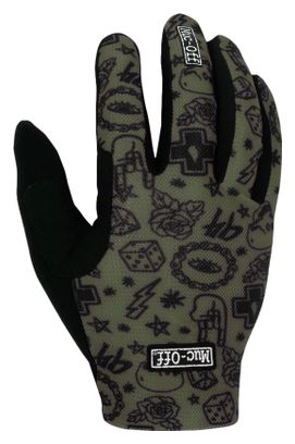 Muc-Off Lightweight Green MTB Long Gloves
