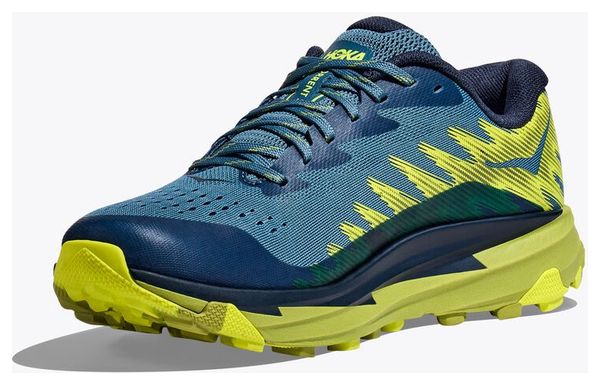 Hoka Torrent 3 Blue Green Trail Running Shoes