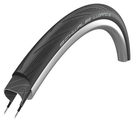 Schwalbe Lugano II Endurance 700 mm Pneumatico da strada Tubetype Filo TwinSkin Silice rinforzata