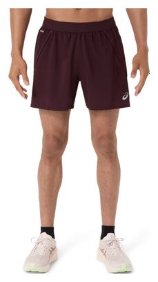 Pantaloncini Asics Road 5in rossi da uomo