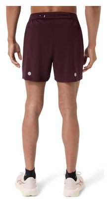 Pantaloncini Asics Road 5in rossi da uomo