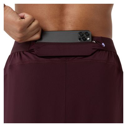 Pantaloncini Asics Road 5in rossi da uomo
