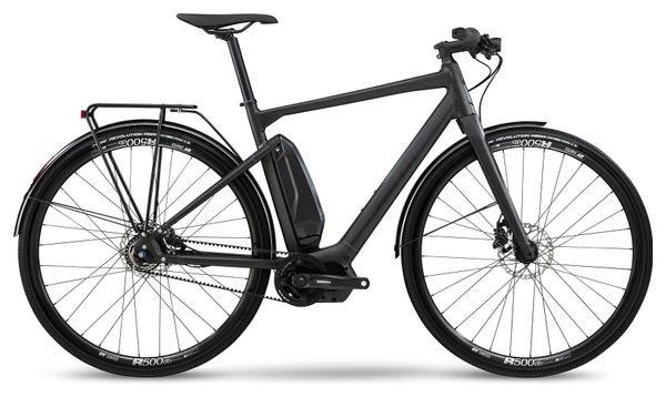 BMC Alpenchallenge AMP AL City Three Electric Fitness City Bike Shimano Nexus 5S Belt 418 Wh 700 mm Stealth Grey Black 2021