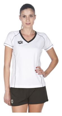Arena Team Line Short Sleeve T-Shirt White Woman