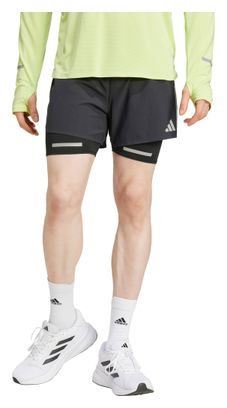 Adidas Run Ultimate 2 in 1 Korte Broek Zwart Heren