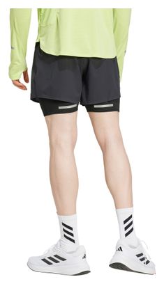 Adidas Run Ultimate 2 in 1 Korte Broek Zwart Heren