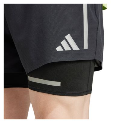 Adidas Run Ultimate 2 in 1 Korte Broek Zwart Heren