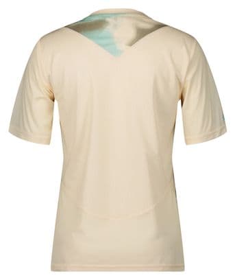 Dames Scott Trail Vertic Jersey met korte mouwen Beige/Groen