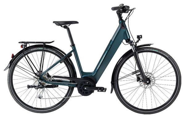 Vélo de Ville Électrique Peugeot EC01 D9 Active Plus Shimano Alivio 9V 500 Wh 700 mm Bleu 2022