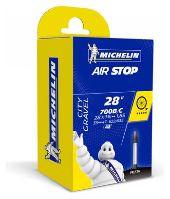 Tubo butilico AirStop Michelin A3 700x35c - 700x47c Presta 40mm