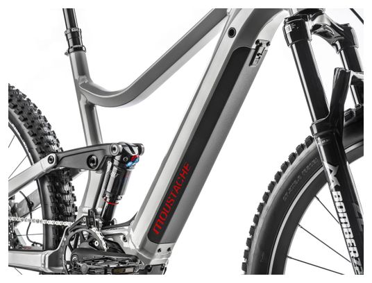 VTT Électrique Tout-Suspendu Moustache Bikes Samedi 27 Wide 5 Smart System Shimano Deore 12V 625 Wh 27.5'' Gris 2023