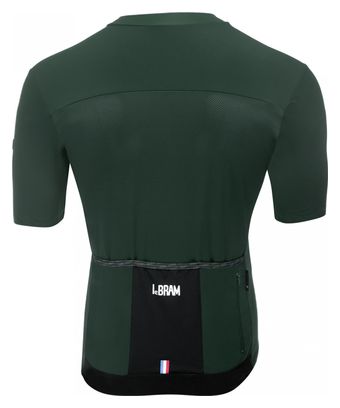 LeBram Allos Korte Mouw Jersey Agave Groen Slim Fit