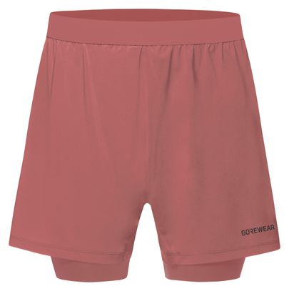 Pantalones cortos 2 en 1 Gore Wear Concurve 5 rosa para hombre