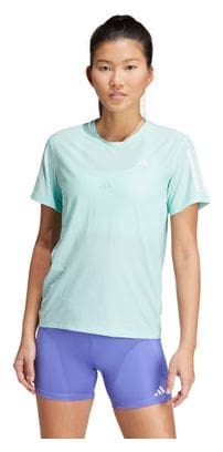 Maillot manches courtes adidas Own The Run Bleu Femme