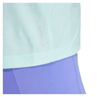 Maillot manches courtes adidas Own The Run Bleu Femme