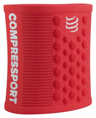 Compressport Zweetbanden 3D Stippen (Paar) Rood/Wit