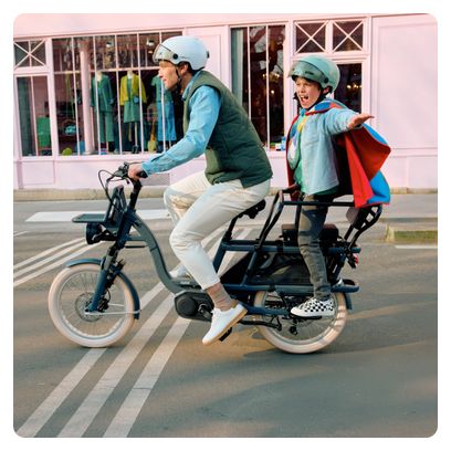 Vélo Cargo GAYA  L'Incroyable Le Court  Safran  pack adulte + barres