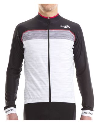 Maglia manica lunga Velo Road Kiwami PEYRESOURDE Bianco GRAFITE Nero