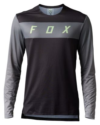 Fox Flexair Arcadia Langarmtrikot Schwarz / Grau