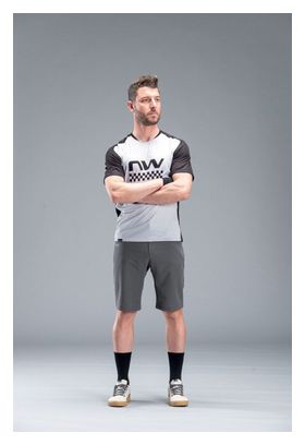 Northwave Edge Kurzarmtrikot Grau/Schwarz