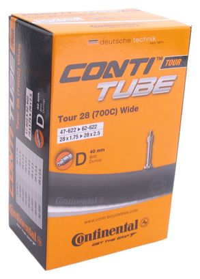 Continental Chambre À Air 28 Tour Large - 54-584->62-622 - Dv 40Mm Valve