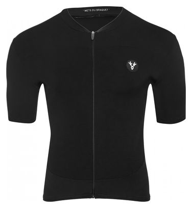 Maillot Manches Courtes LeBram Allos Noir Coupe Ajustée