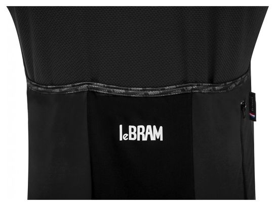 Maillot Manches Courtes LeBram Allos Noir Coupe Ajustée